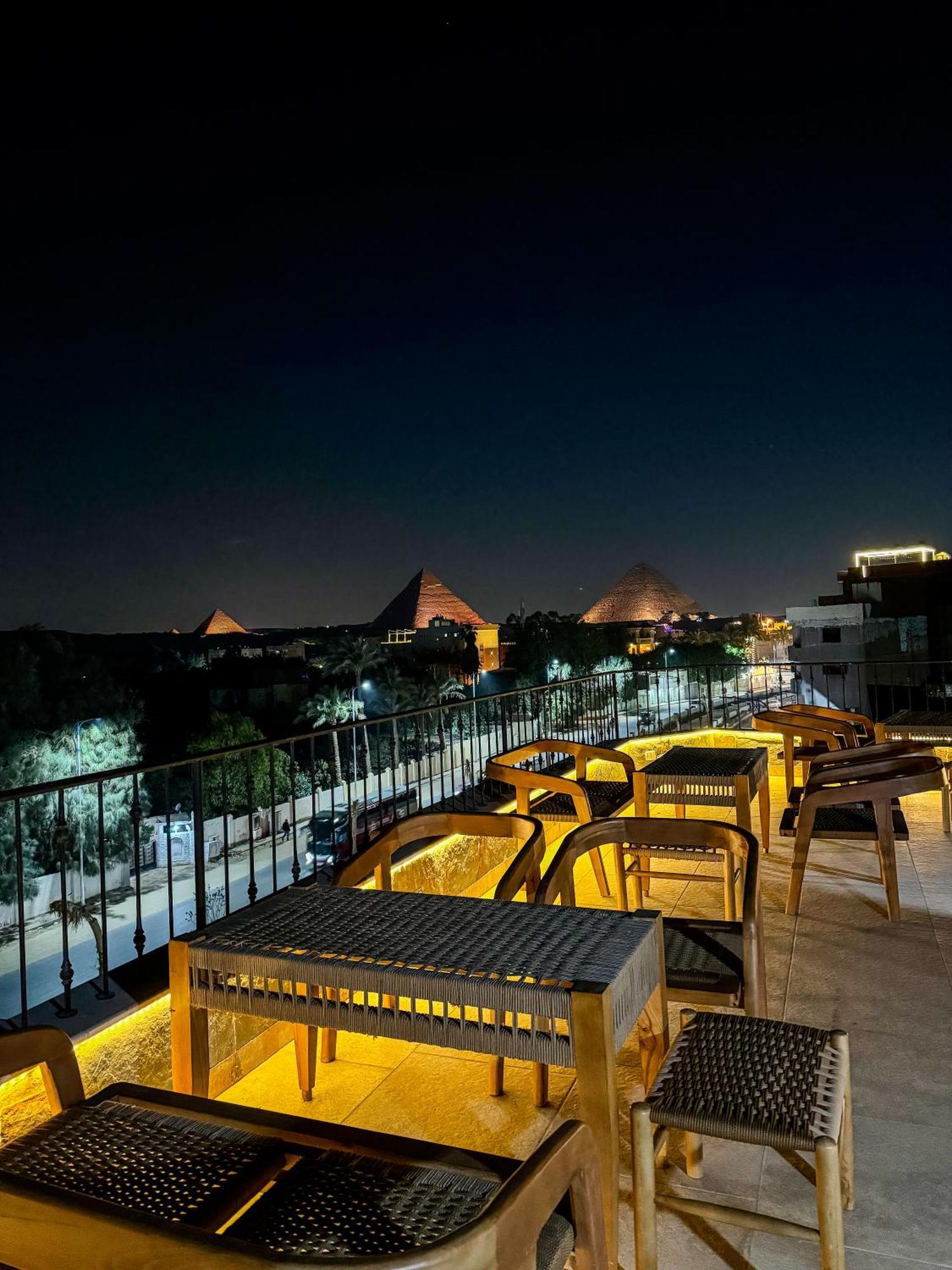 Almas Pyramids View Hotel Kafret el-Gabal Exterior foto
