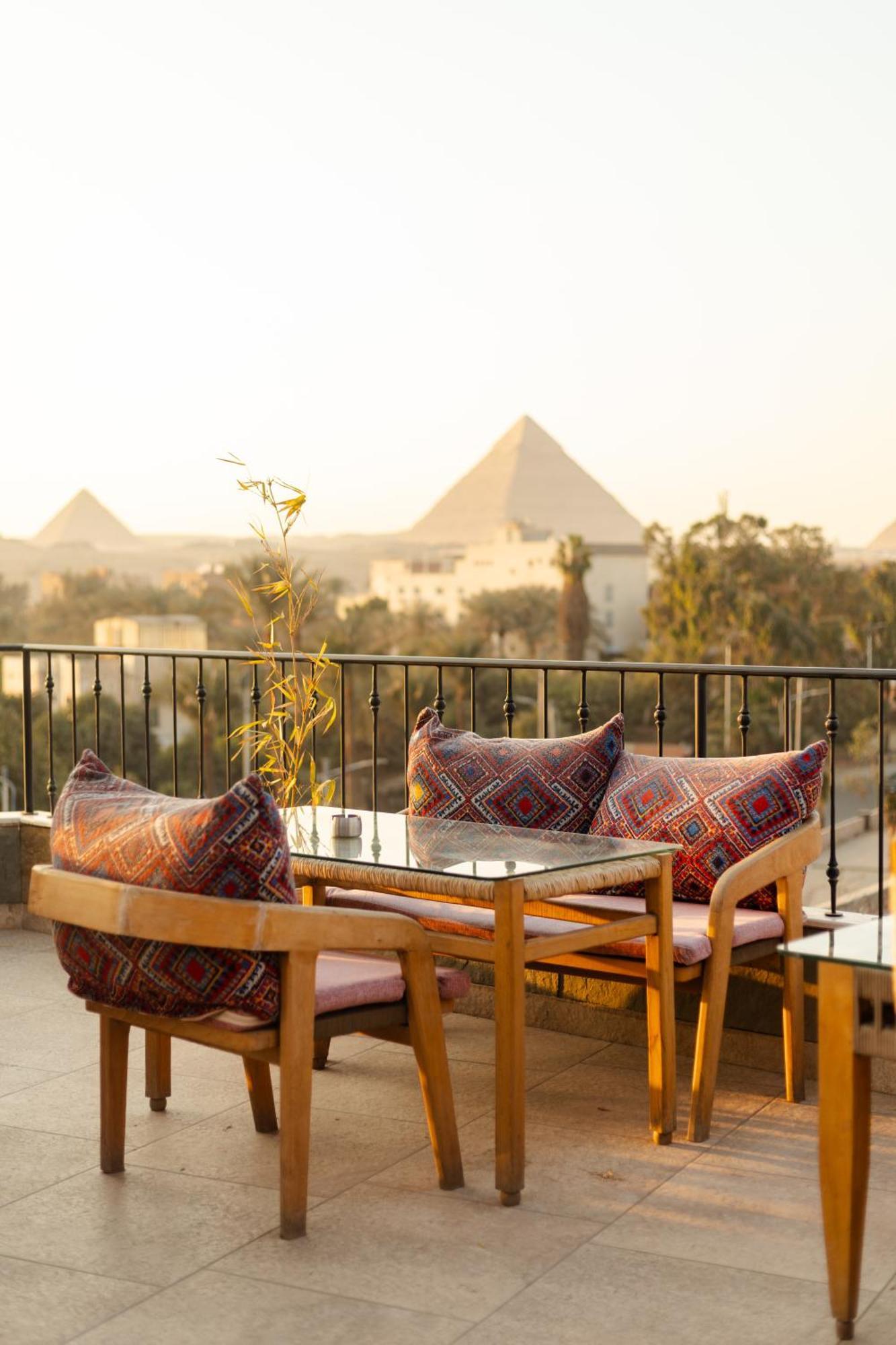 Almas Pyramids View Hotel Kafret el-Gabal Exterior foto
